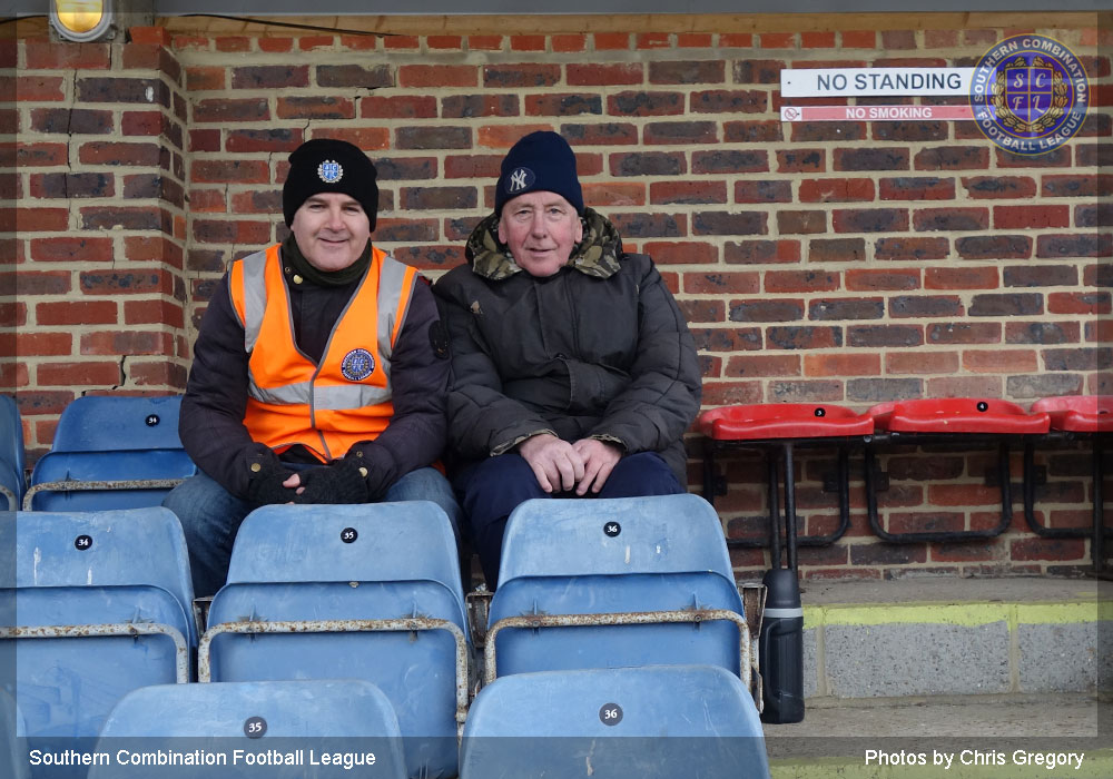 Chris Gregory & Brian. Brian is a regular supporter for Alfold.