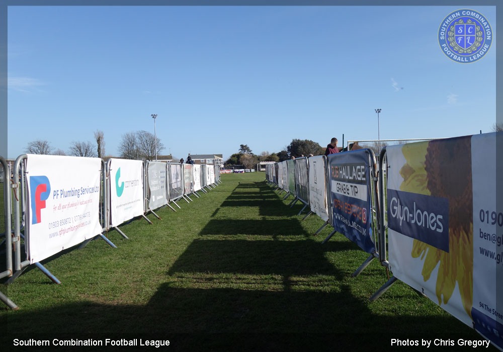 Playing field entrance