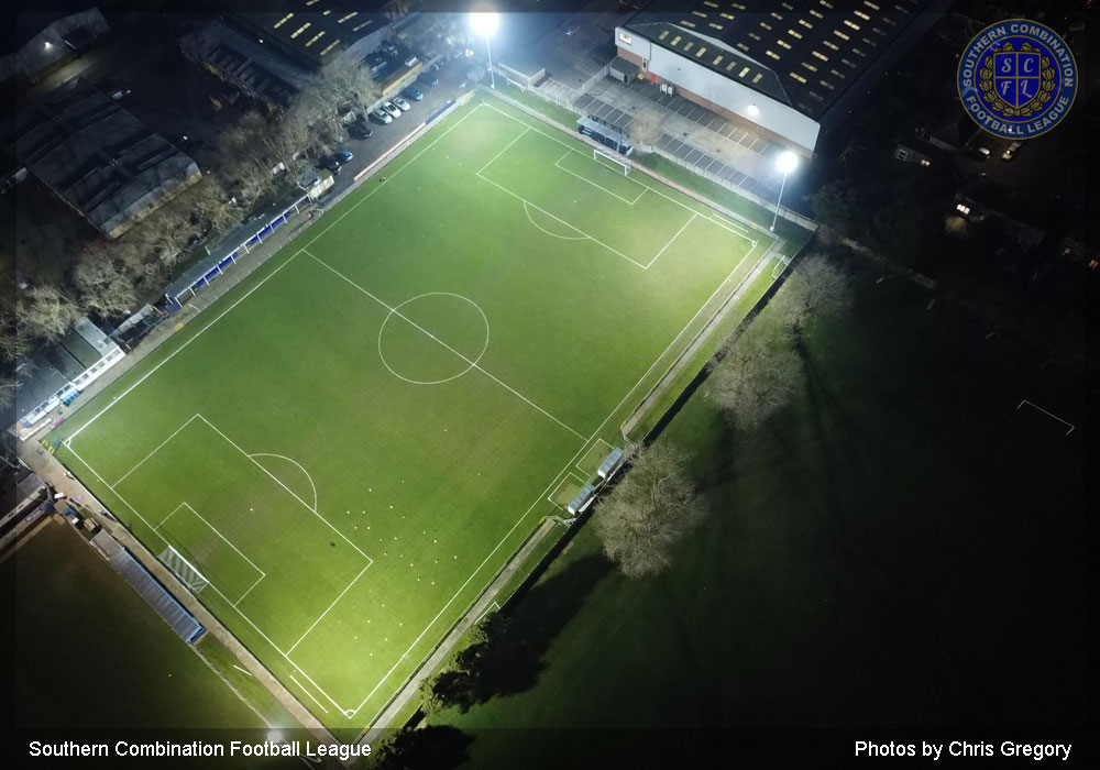 Drone photo of Shoreham Football Club