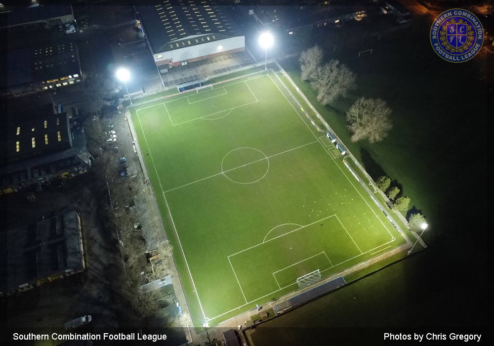 Drone photo of Shoreham Football Club