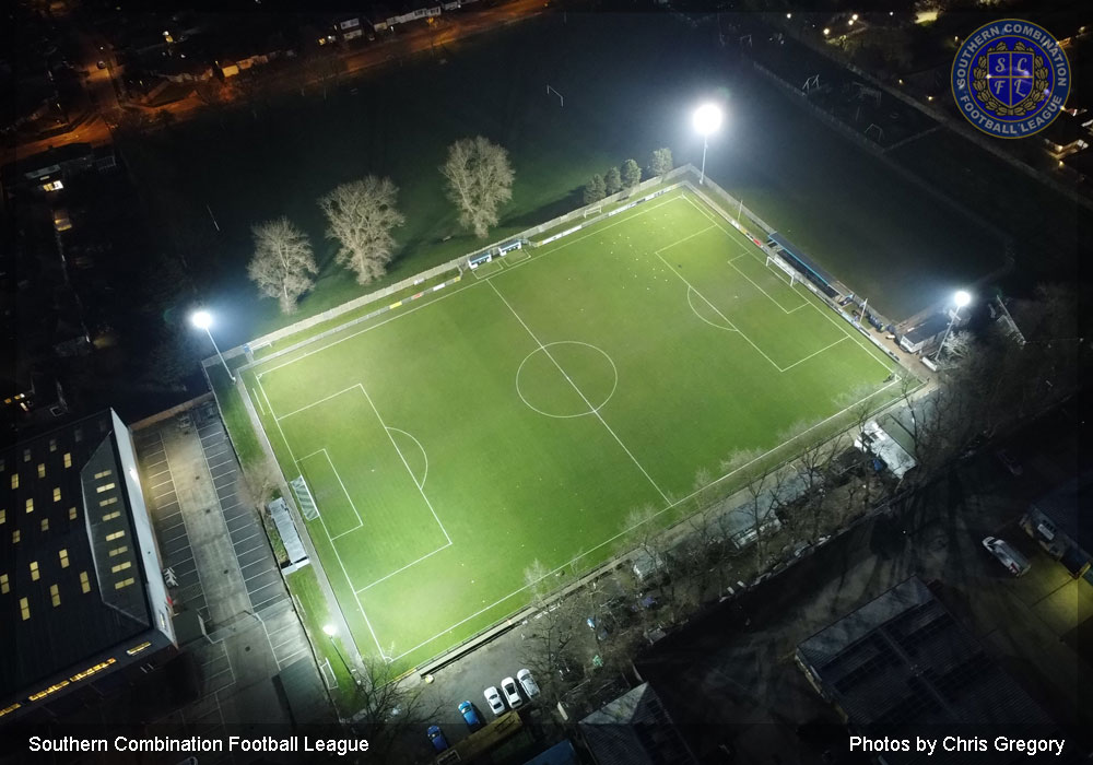 Drone photo of Shoreham Football Club