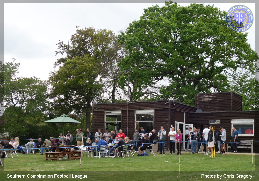 Busy clubhouse at Midhurst & Easebourne FC