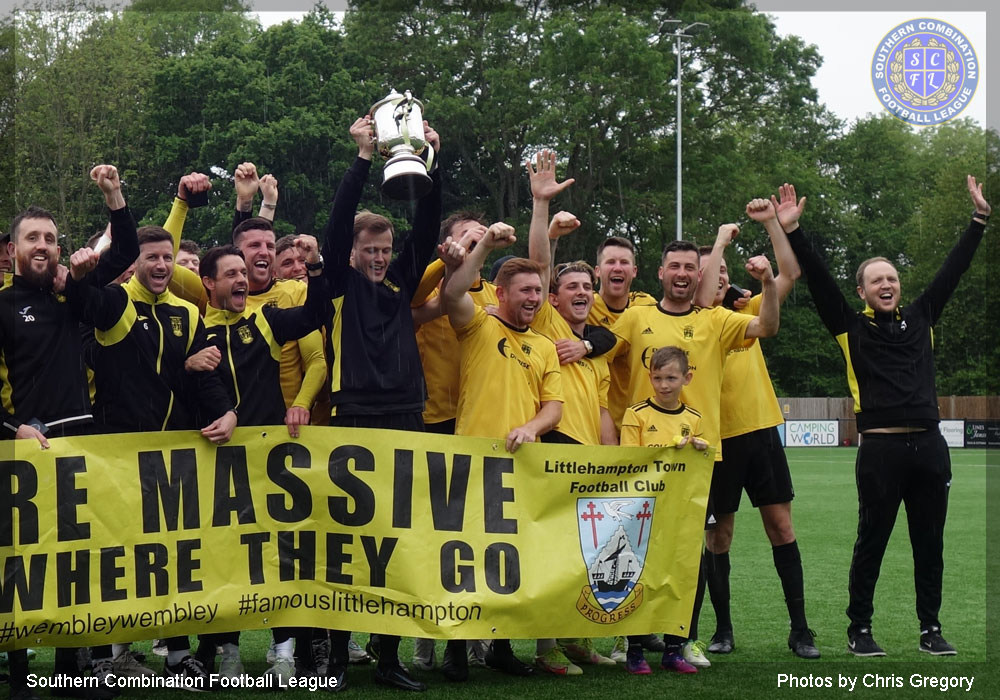 Littlehampton Town lift the Peter Bentley Trophey 2021/22 season