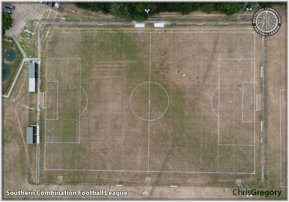 Drone photo of Little Common Football Club